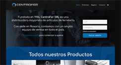 Desktop Screenshot of centrofersrl.com
